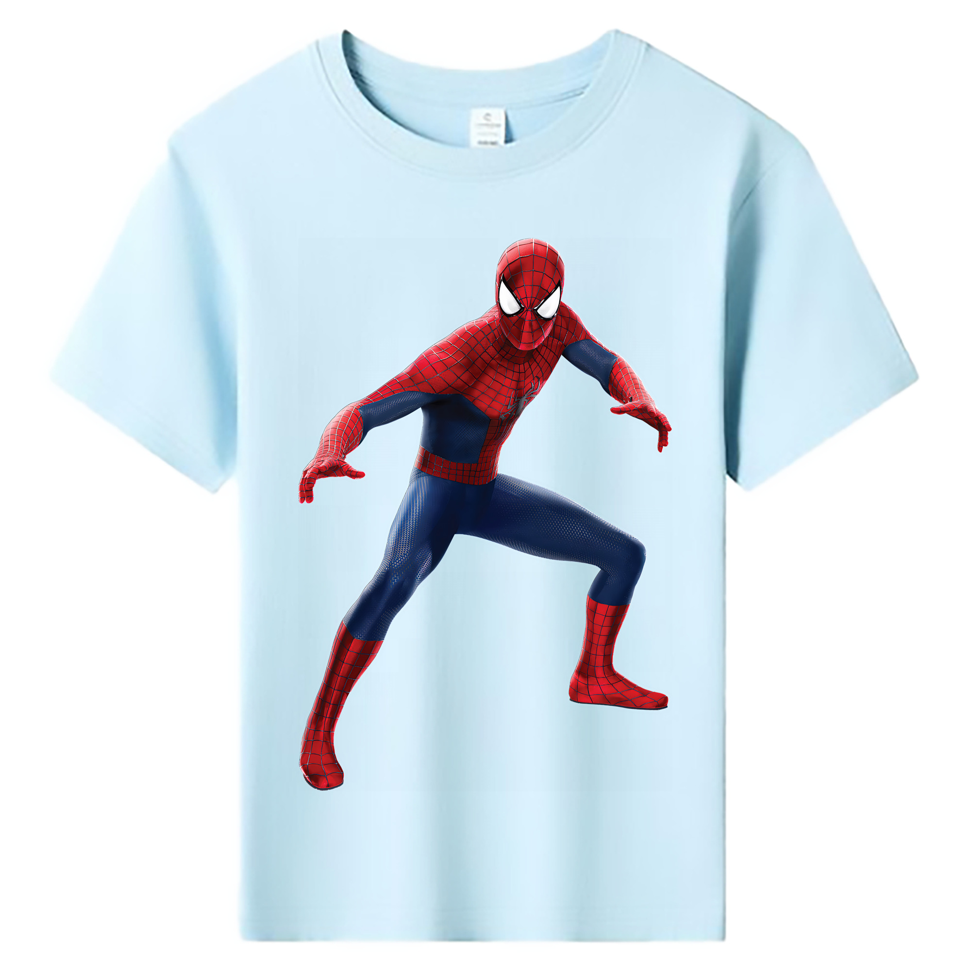 （画像用） Spider Man スパイダーマン 綿100％キッズTシャツ（フロントプリント）